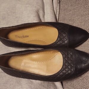 Newman Marcus Navy Blue 2 textured flats.  Size 8